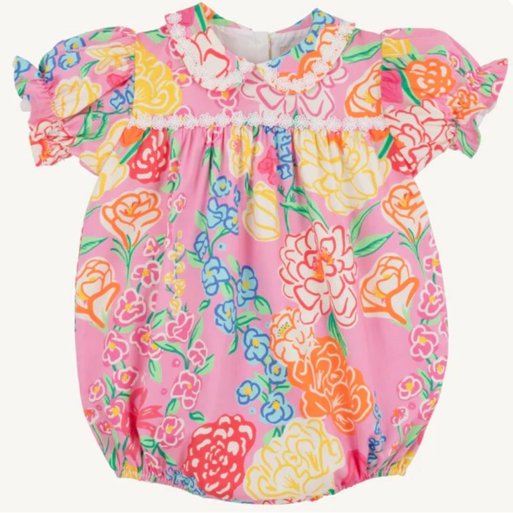 T.B.B.C. x Sheridan French Floral Holly Bubble Romper Matching Mommy / Sister 3T